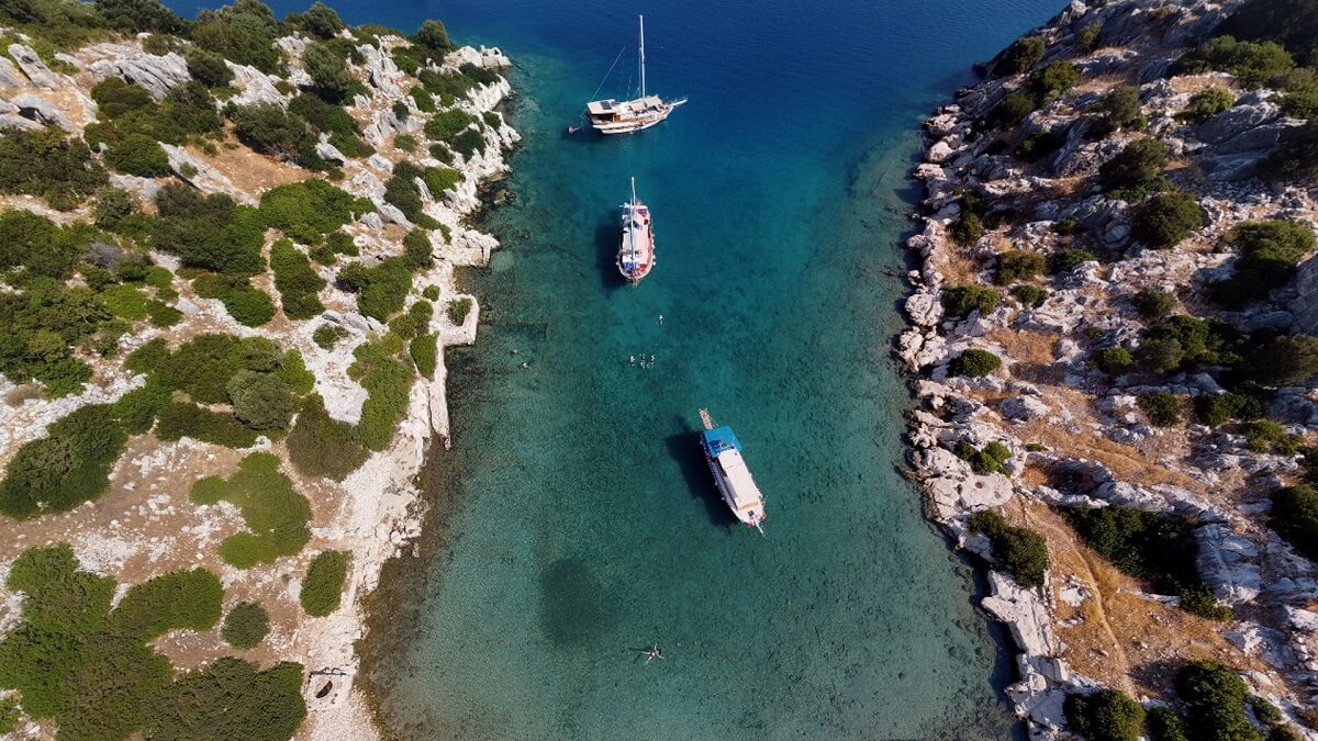 Изучение острова Кекова история, бухты и морские прогулки - Kekova Adası - Demre Antalya